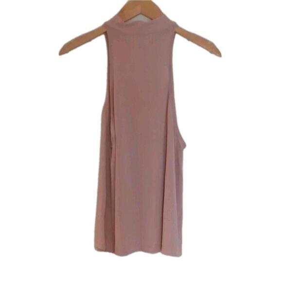 Ribbed‎ Knit Tank Top Sleeveless Mock Neck Stretchy Casual Trendy - Picture 3 of 6